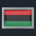 Bandeira vermelha, preta e verde<br><div class="desc">As 3 cores pan-Africanos na bandeira representam: VERMELHO: o sangue que une todas as pessoas da ascendência do africano negro, e vertente para a libertação; PRETO: pessoas negras cuja a existência como uma nação, embora não uma nação-estado, é afirmada pela existência da bandeira; e VERDE: a riqueza natural abundante de...</div>