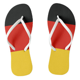 Bandeiras alemãs chinelos de praia para homens e m