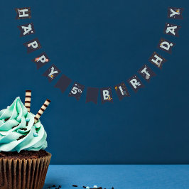 Bandeiras de aniversário felizes fora deste mundo