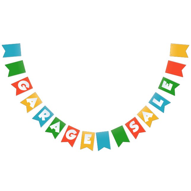 Bandeiras de Banner de Bunting de Venda de Garagem (Todos)