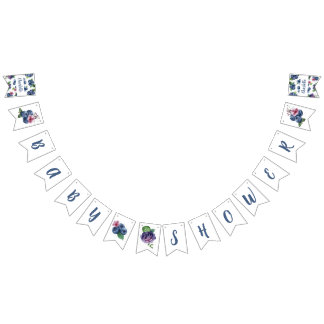 Bandeiras de Bunting de Chuveirinho de Bebê Doce d