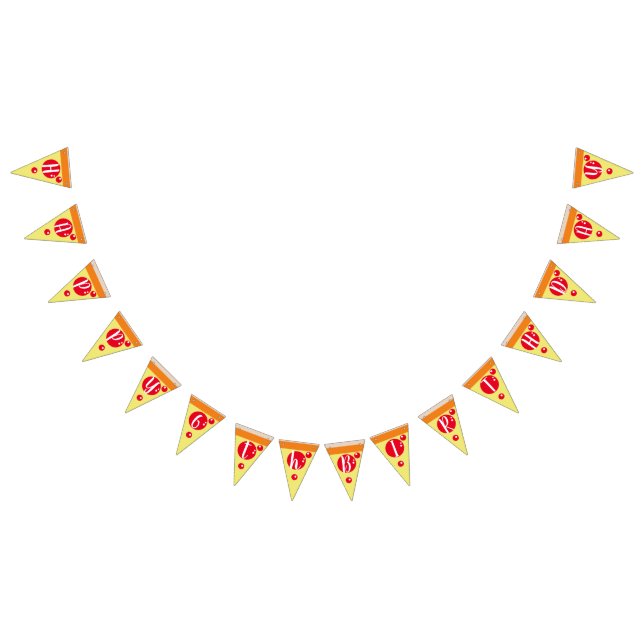 Bandeiras de Bunting de Fatias de Pizza Bonitos de (Todos)