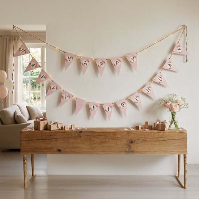 Bandeiras de Bunting de Moldura de Rosas Shabby Ch (Criador carregado)