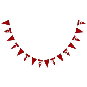 Bandeiras de Bunting do Canadá Decorações do Dia d