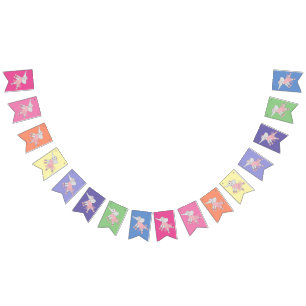 Bandeiras de Bunting Elefante Bailarina Ilusima Ar