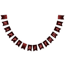 Bandeiras de Bunting Feliz Aniversário Confetes Ve