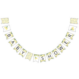 Bandeiras de Chá de fraldas de Limão de Aquarela