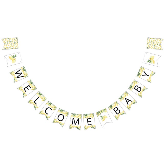 Bandeiras de Chá de fraldas de Limão de Aquarelas (Todos)