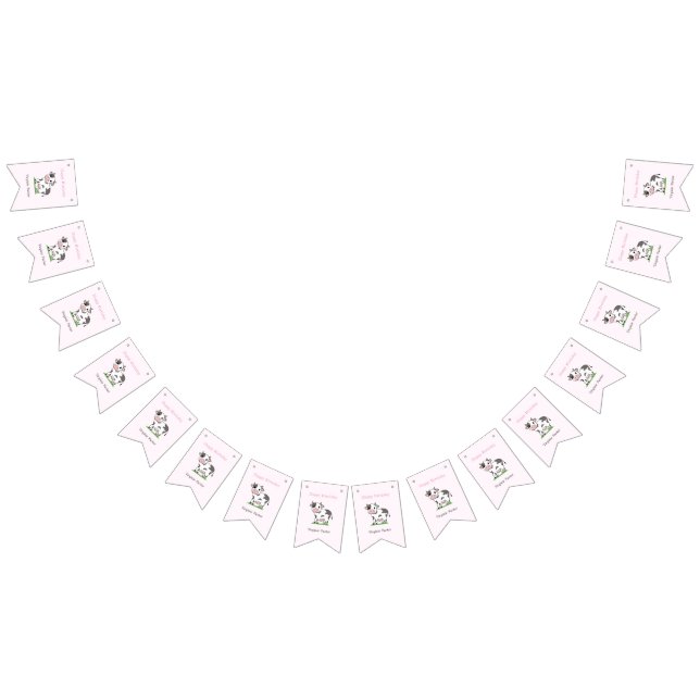 Bandeiras de cofragem de aniversário de uma vaca b (Todos)