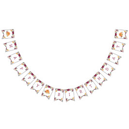 Bandeiras de festa de aniversário de abóbora burgu