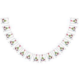 Bandeiras de Natal com Gnomos com Presentes - Dive