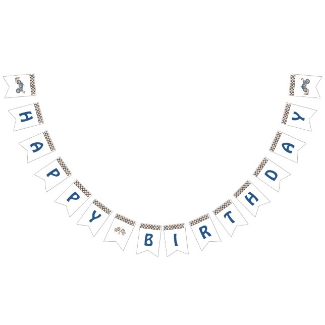 Bandeiras de Quad Bike de 4 Rodas Azuis (Todos)