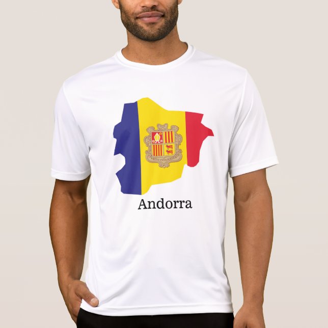 Bandeiras e países Andorra T-Shirt (Frente)