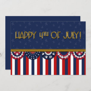 Bandeiras Patrióticas Felizes 4 de julho