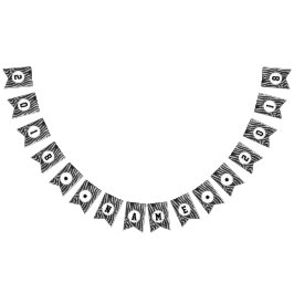 Bandeirinha 04 de 12 Zebra Themed Party Bunting