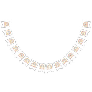 Bandeirinha 100 dias mais inteligentes 100 dias de escola Boho