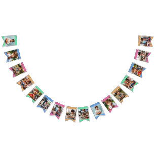 Bandeirinha 16 fotos ou nome divertidos, desejo personalização