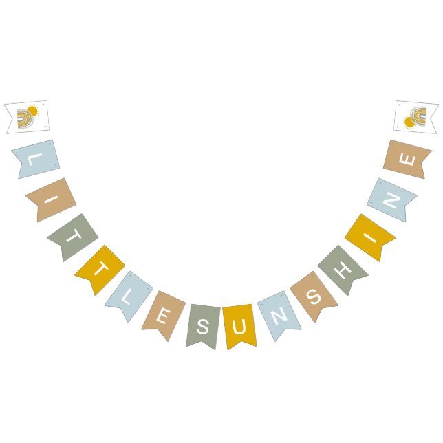 Bandeirinha 16 Sinalizador Chá de fraldas Arco-Íris Sinal de B (Todos)