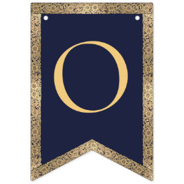 Bandeirinha 4 letras Marinho Blue Deus abençoe Baptism Commune