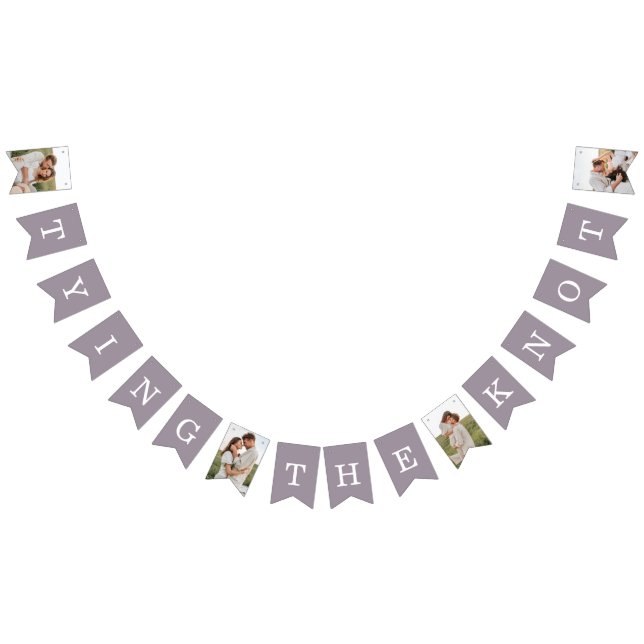 Bandeirinha 4 Sinalizadores de Festa de noivado Roxo (Todos)