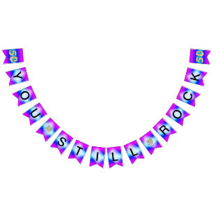 Bandeirinha 50º Aniversário Você Ainda Agita Banner De Bunting