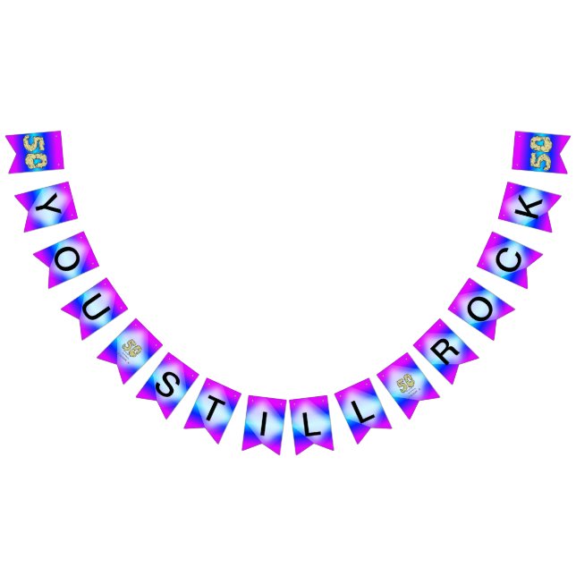 Bandeirinha 50º Aniversário Você Ainda Agita Banner De Bunting (Todos)