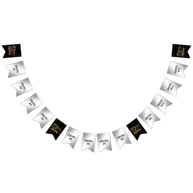 Bandeirinha 50 anos no Fazer - Anniv. ou Foto de Aniversário (Todos)