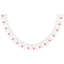 Bandeirinha A Apple do nosso Partido do Aniversário de criança