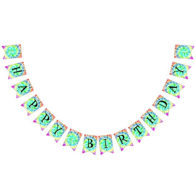 Bandeirinha A estamenha do design da tintura do laço do feliz (Todos)