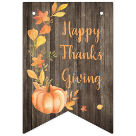 Bandeirinha Acção de graças rústica da colheita da queda da