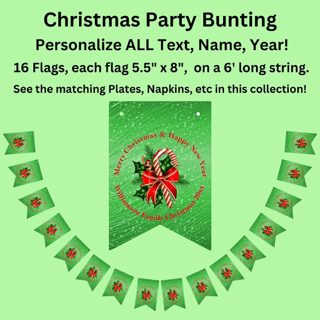 Bandeirinha Adicionar Nome Alterar Texto Vermelho Verde Parafu (Criador carregado)