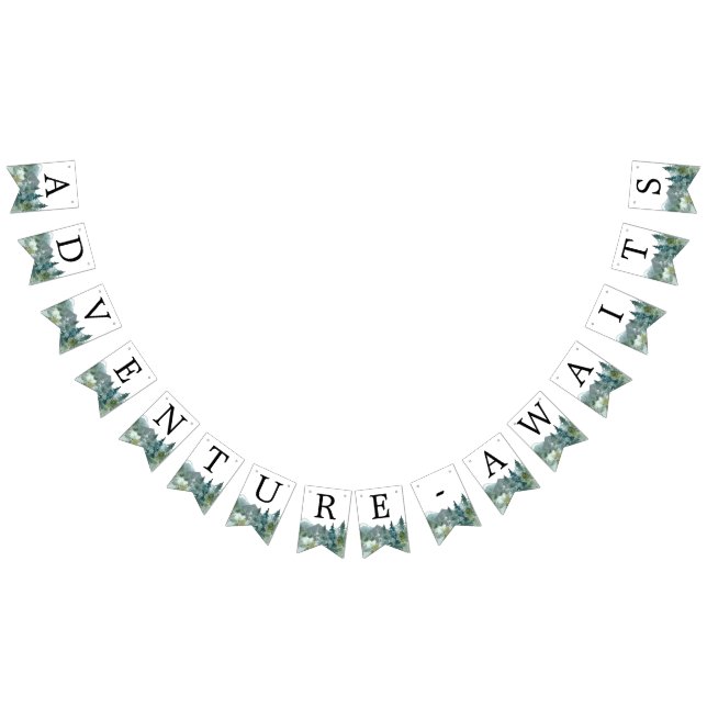 Bandeirinha Adventure Aguarda montanhas rústicas (Todos)