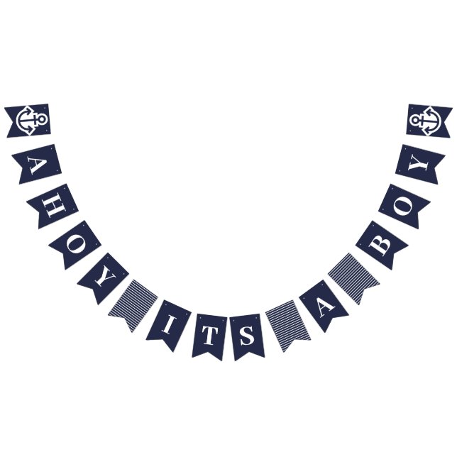 Bandeirinha Ahoy É Um Bloco Náutico De Embalagens (Todos)