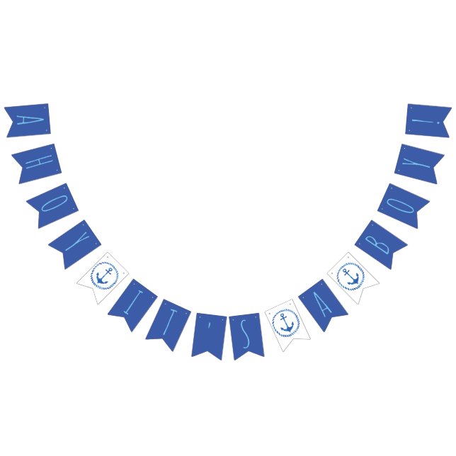 Bandeirinha Ahoy, é um Chá de fraldas (Todos)