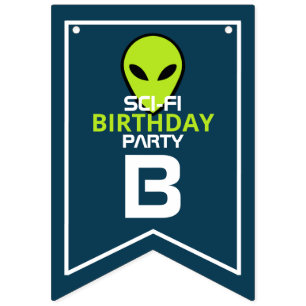 Bandeirinha Alienígena Green Sci-fi, Aniversário
