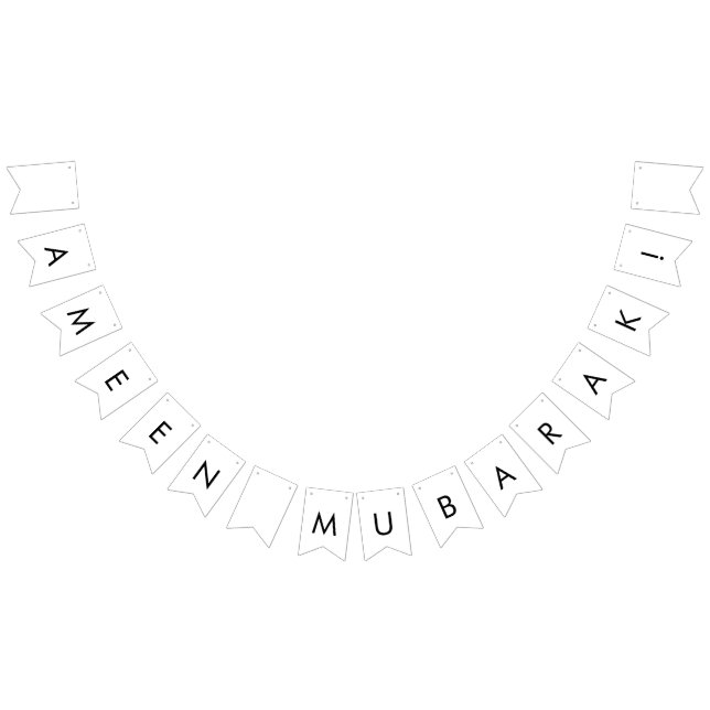 Bandeirinha Ameen Mubarak Penant Bunting Banner (Todos)