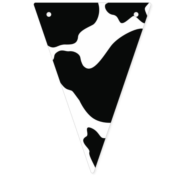 Bandeirinha Animal do Barnyard - teste padrão da vaca - oeste (Décima segunda Bandeira)