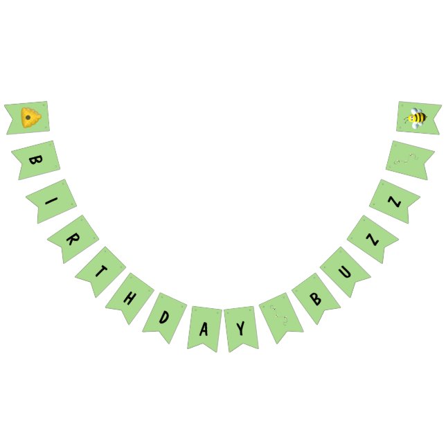Bandeirinha Aniversário Buzz com Abelhas (Todos)