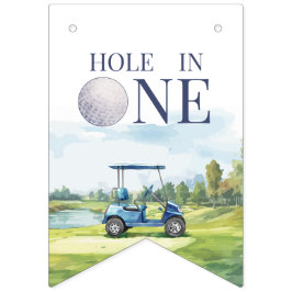 Bandeirinha Aniversário de 1 ano do Hole In One Golf