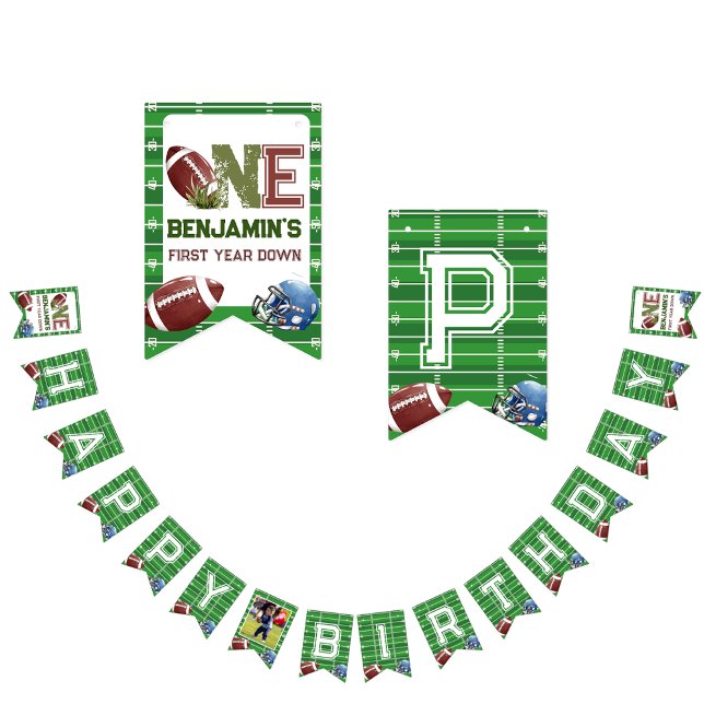 Bandeirinha Aniversário de 1rua de futebol (Criador carregado)