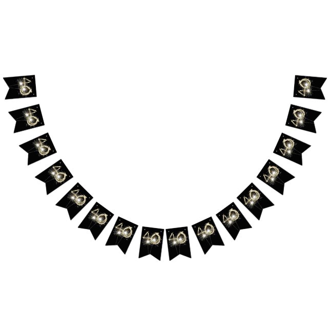 Bandeirinha aniversário de 40 anos ou Festa de Aniversário (Todos)