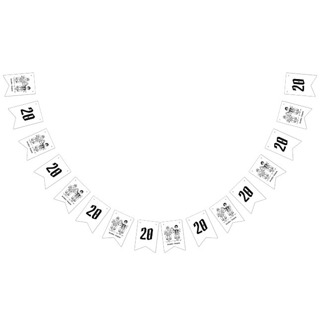 Bandeirinha Aniversário de Casamento de Casais Biker Personali (Todos)