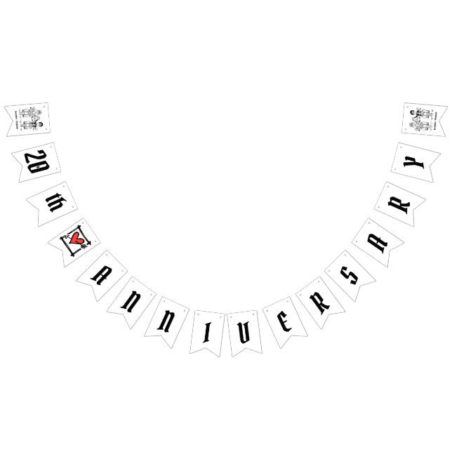 Bandeirinha Aniversário de Casamento de Casais Biker Personali (Todos)