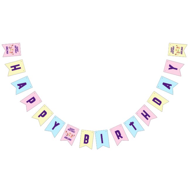 Bandeirinha Aniversário de criança de ginástica de Jump Play H (Todos)