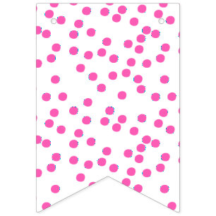 Bandeirinha Aniversário de criança - teste padrão de Polkad