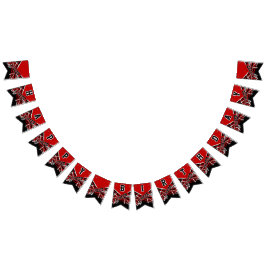 Bandeirinha Aniversário do Cheerleader Vermelho