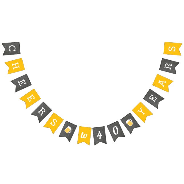 Bandeirinha Aniversário do Marco de Saúde Personalizado (Todos)