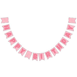 Bandeirinha Aniversário Feliz de Amoreira Rosa