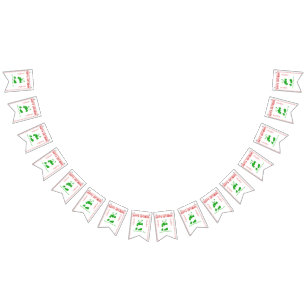 Bandeirinha Aniversário Personalizado do Menu Restaurante de 