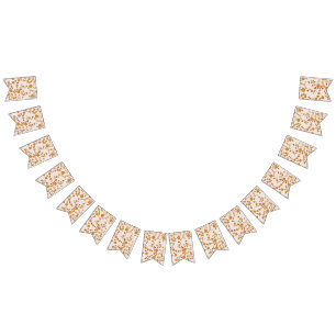 Bandeirinha Arranjo Dourado Terrazzo Simples Moderno